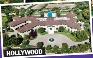  ??  ?? HOLLYWOOD
Mansions: Harry and Meghan’s temporary homes on Vancouver Island, above, and in Beverly Hills, left