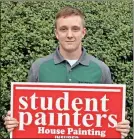  ?? Doug Walker / RN-T ?? Noah Bielstein’s Student Painters franchise is part of Young Entreprene­urs Across America.