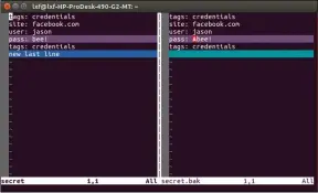  ??  ?? Once you’ve installed vim you’re able to use vimdiff to compare files.