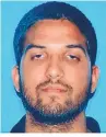  ??  ?? FAROOK: Killed 14, injured 22, with wife in San Bernardino shooting