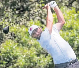  ?? ?? Defending champion Jon Rahm had yet another poor round yesterday and later questioned whether play should have been halted on Friday.