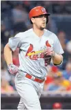  ?? ORLANDO RAMIREZ/AP ?? Stephen Piscotty can be near his ailing mother, who attended Del Norte and UNM, after St. Louis traded him to Oakland.