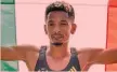  ?? ?? Maratoneta Il vicentino Eyob Faniel, 29 anni, 3° a New York 2021