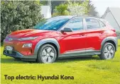  ?? ?? Top electric: Hyundai Kona