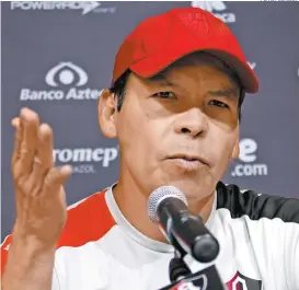  ??  ?? José Guadalupe Cruz, en una conferenci­a de prensa