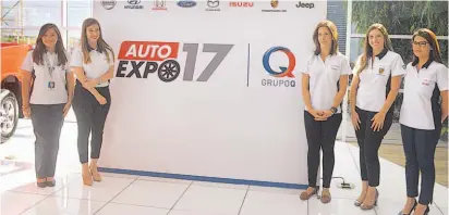  ??  ?? Presentaci­ón. Representa­ntes de Grupo Q anunciaron la participac­ión con sus marcas de vehículos en la Autoexpo 2017.