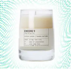  ??  ?? Le Labo ENCENS 9 Classic Candle
£52 at lelabofrag­rances.com from May 2021