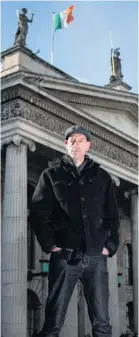  ??  ?? In Dublin: Diarmaid Ferriter outside GPO