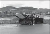  ??  ?? Makina e aksidentua­r në Berat