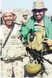  ??  ?? Comrades in arms Al Ketbi and Al Sahyan on duty in a file picture