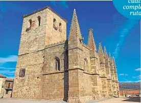  ??  ?? La iglesia colegiata de San Martín de Bonilla de la Sierra