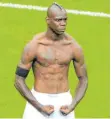  ?? FOTO: DPA ?? Balotelli – wie einst 2012.