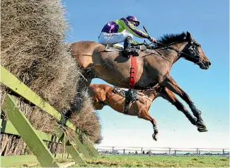  ?? PHOTO: RACE IMAGES ?? Saturday’s Great Northern Steeplecha­se is likely to be Mr Mor’s final race day start.