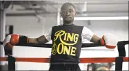  ?? H John Voorhees III/Hearst Connecticu­t Media ?? New Haven boxer Tramaine Williams, shown here in 2015, returns from a second jail term to fight on Saturday.