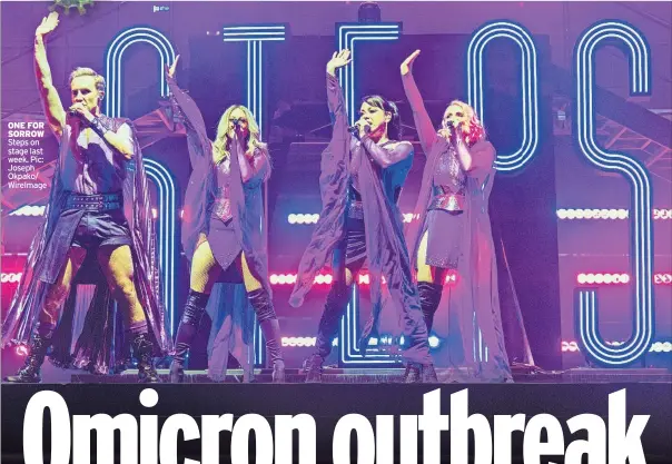  ?? Steps on stage last week. Pic: Joseph Okpako/ WireImage ?? ONE FOR SORROW