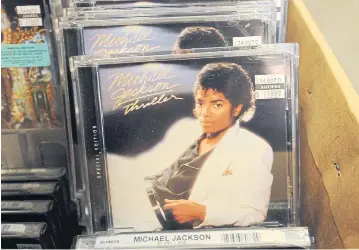  ?? ?? Michael Jackson’s Thriller became a cultural phenomenon.