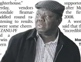  ??  ?? Morgan tsvangirai: His party will not recognise the poll result