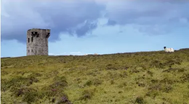  ??  ?? Below left: The 19th century Martello tower on St Columba’s Walk in County Donegal..