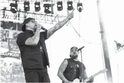  ?? Tribune News Service ?? ■ Joel Madden and Benji Madden of Good Charlotte perform live at the iHeartRadi­o Daytime Village in Las Vegas, Nev. The band will perform at a musical festival in Annapolis to honor press freedom.