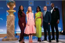  ?? /GETTY IMAGES ?? Los actores Leslie Mann, Danai Gurira, Christian Slater y Terry anuciaron ayer a los nominados.