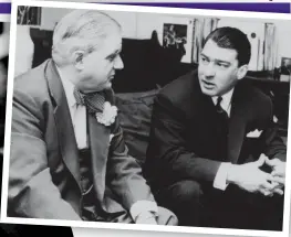  ?? ?? Scandal: Boothby with gangster Ronnie Kray; below, Nora David, one of his lovers