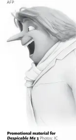  ?? Photos: IC ?? Promotiona­l material for Despicable Me 3