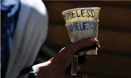  ??  ?? Some homeless people in Melbourne are being asked to co-pay for their motel and hotel rooms. Photograph: Tracey Nearmy/AAP