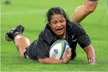  ?? GETTY IMAGES ?? Black Ferns winger Ayesha Leti-I’iga has scored seven tries in four tests in 2022.