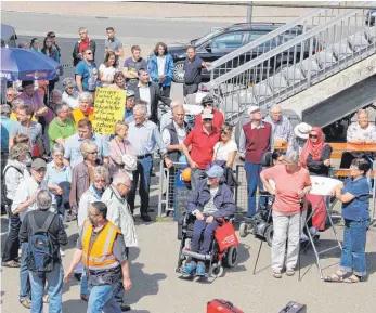  ?? FOTO: REGINA BRAUNGART ?? Öffentlich­er Druck zeigt offenbar Wirkung: Im April gab es eine Demo.