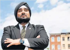  ?? ALGERINA PERNA/BALTIMORE SUN ?? Kahan S. Dhillon Jr., a Virginia developer, has a big idea for revitalizi­ng Baltimore that he will be explaining this week to a City Council committee.