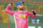  ?? BCCI ?? Rajasthan Royals captain Ajinkya Rahane.