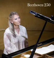  ??  ?? Concertos ahead: pianist Elizabeth Sombart