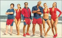  ?? PICTURE: PARAMOUNT ?? The cast of Baywatch.