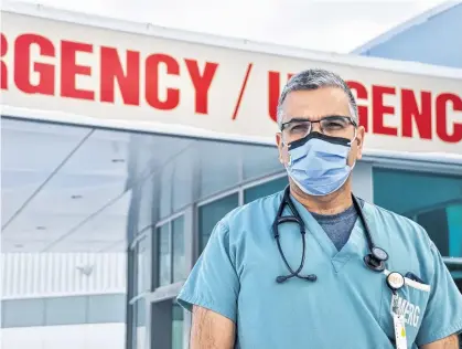  ?? CODY MCEACHERN • SALTWIRE NETWORK ?? Dr. Trevor Jain, a Coldbrook native, is an emergency physician at Queen Elizabeth Hospital in Charlottet­own.