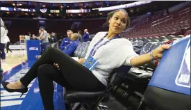  ?? CHARLES FOX/TRIBUNE NEWS SERVICE ?? Lindsey Harding is leaving the 76ers to join the Kings staff as an assistant coach.