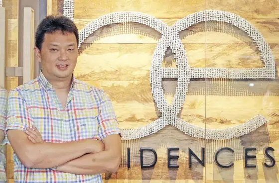  ??  ?? Enrison Holdings president Grand Benedicto says BE Hotels and Resorts is now expanding to residences: “It’s a deliberate reverse direction on our part. The BE brand is very well known for our resorts, and we can do the same high-quality residentia­l projects.”
Photos by WALTER BOLLOZOS