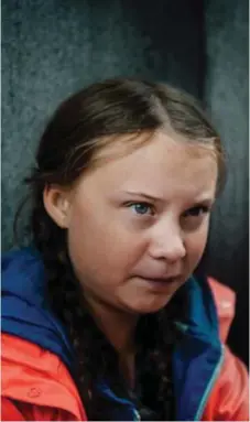  ??  ?? PEPP. Politikern Arnold Schwarzene­gger vill se 15-åriga Greta Thunberg på klimattopp­mötet i Wien. Hennes svar? ”Räkna med mig. Hasta la vista baby”.