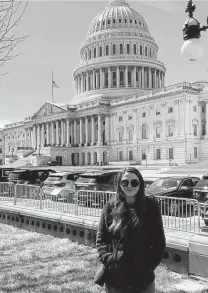  ?? Courtesy photo ?? Chloe Hazelwood traveled to Washington, D.C., last week to advocate for the Honoring our PACT Act. Her father, Frank Hazelwood, who served in Iraq, died in 2012 from toxin exposure.