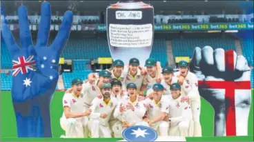  ?? REUTERS ?? Australia celebrate after winning the Ashes series 40.