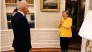  ??  ?? The agreement between Biden and Merkel sets aside a long US-German dispute over the pipeline