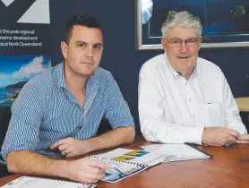  ??  ?? BUSINESS: A reader questions who really has Cairns’ best interests at heart out of Advance Cairns’ Trent Twomey and Enterprise North’s Kevin Byrne.