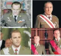  ?? RT VE/ATRESMEDIA/MEDIASET ?? Homar, Puigcorbé, Gil y Cayo (con Manuel Alexandre) como el Rey.