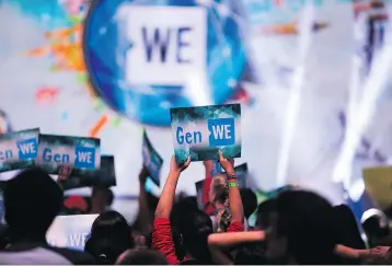  ?? WE ?? On November 15, 2017, Earl of March students will join thousands of other youth who have taken action on local and global issues at WE Day Ottawa.
