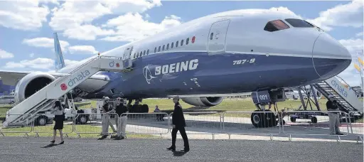  ??  ?? Living the dream: The new Boeing 787-9 Dreamliner can carry 280 passengers and is a lot more energy efficient than similar sized aeroplanes.
