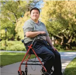  ?? KEVIN MIYAZAKI/THE NEW YORK TIMES 2022 ?? “Some (doctors) will find every excuse not to see you,” said August Rocha, who has a rare genetic disorder.