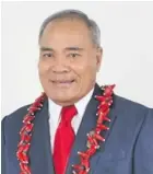  ??  ?? Governor Lolo Matalasi Moliga.