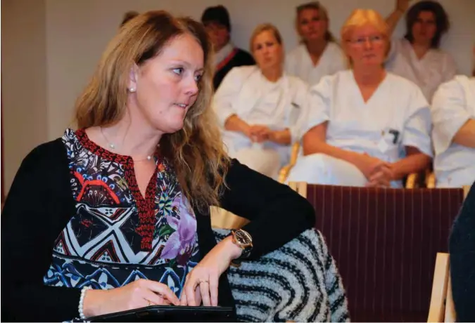  ?? FOTO: TORBJØRN WITZØE ?? Klinikktil­litsvalgt Kari Marie Løvland for sykepleier­ne beskylder sykehusdir­ektøren for å motarbeide arbeidet med å videreføre en god akuttkirur­gisk beredskap i Flekkefjor­d.