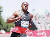  ?? (AP) ?? In this file photo, United States’ Christian Coleman wins the men’s 100-meter race at the Prefontain­e Classic IAAF Diamond League athletics meet in Stanford, California.