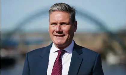  ?? Photograph: Ian Forsyth/Getty Images ?? Keir Starmer in Gateshead earlier this month. ‘There will be no magic-money-tree economics with us,’ he is expected to say in a speech on Monday.