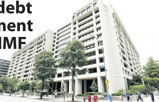  ?? FILE ?? The Internatio­nal Monetary Fund headquarte­rs building in Washington.